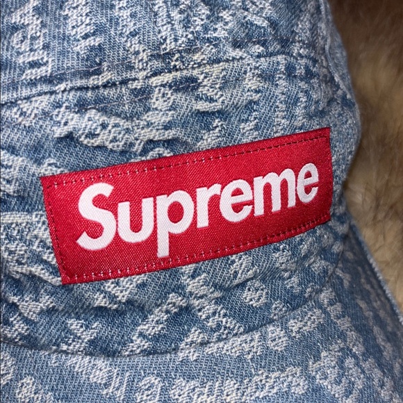 Supreme cotton Cap Navy RARE Hat 5 Panel - Picture 2 of 7